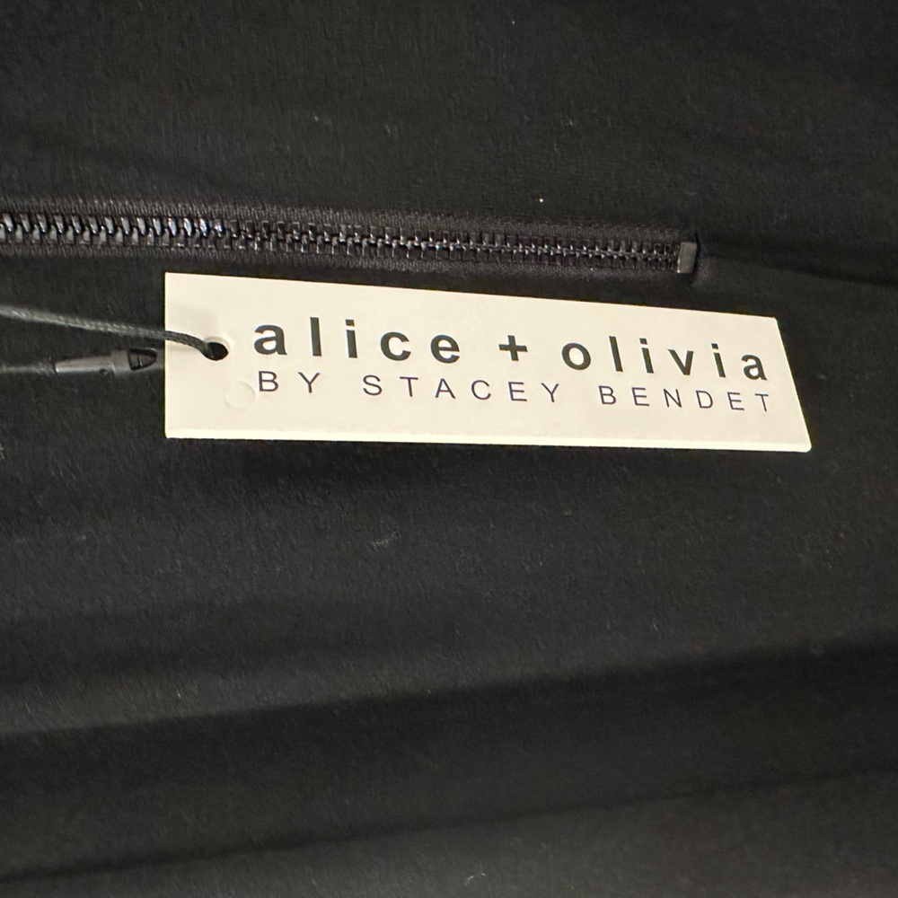 Alice + Olivia NWT Black Maxi Halter Amaya Dress - Picture 6 of 7